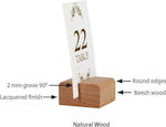 Wood Stand Menu Brown 17188