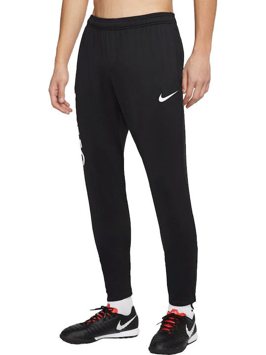 Nike F.C Pants Essential Παντελόνι Φόρμας Dri-Fit με Λάστιχο Μαύρο