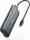 Anker PowerExpand USB-C Docking Station with HDMI 4K PD Ethernet Silver