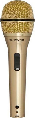 Peavey Dynamic XLR Microphone PVi 2 Handheld for Voice In Gold Colour