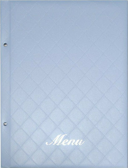 Next Menu Holder made of PU Leather in Light Blue Colour 32x24 cm Quilted