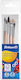 Pelikan Pinsel Starter Set Round Paint Brush Set Νο 2-4-6 Στρογγυλά & Νο 6-10 Πλακέ No10 / No2 / No4 / No6 5pcs