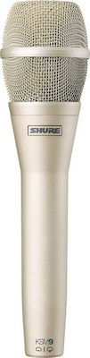 Shure Condenser (Large Diaphragm) XLR Microphone KSM9 Handheld Voice in Gold Color