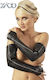 Zado Long Leather Gloves with Zip Γάντια Black