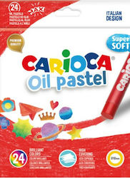 Carioca Λαδοπαστέλ Super Soft Oil Pastels 24 Χρωμάτων