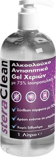 Nanophos SteraClean Αντισηπτικό Gel Χεριών με Αντλία 1000ml