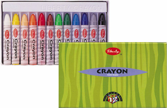 Liberty Non Toxic Colors Σετ Κηρομπογιές Pastel 12τμχ