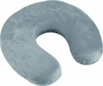 Memory Foam Travel Pillow 28.5x28x8.5cm Gray