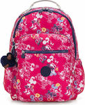 Kipling Clas Seoul Go Σχολική Τσάντα Πλάτης Δημοτικού σε Φούξια χρώμα Μ35 x Π20.5 x Υ44cm