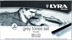 Lyra Grey Tones Crayons Set Ξηροπαστέλ Gray 12pcs