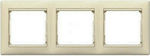 Legrand Valena Schalterrahmen 3-fach in Beige Farbe 774353