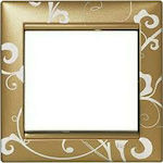 Legrand Valena Switch Frame 1 Position Vertical Installation in Gold Color 770020