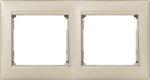 Legrand Valena Horizontal Switch Frame 2-Slots Beige 770472