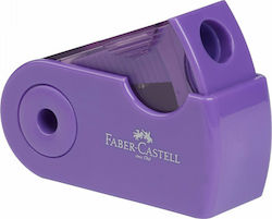 Faber-Castell Mini Sleeve Plastic Pencil Sharpener Barrel Purple