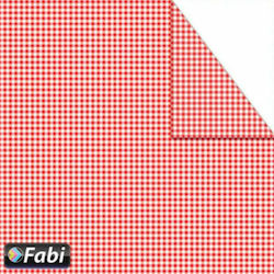 Fabi Cardboard 14560 Double Sided Red Μίνι Καρό 50x70cm