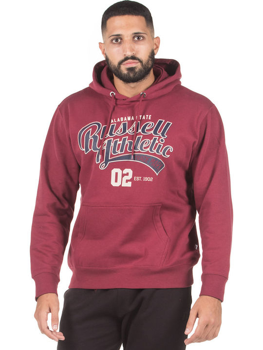 Russell Athletic Φούτερ με Κουκούλα Μπορντό