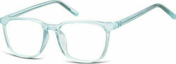 Sunoptic Plastic Eyeglass Frame Blue CP124A