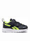 XT Sprinter Shoes Kids Sports Shoes Running with Hoop & Loop Closure Collegiate Navy / Solar Yellow / White