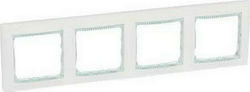 Legrand Valena Schalterrahmen 4-fach Horizontal...