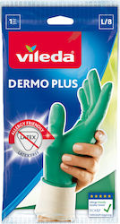 Vileda Γάντια Καθαριότητας Dermo Plus Νιτριλίου Medium Πράσινα 2τμχ
