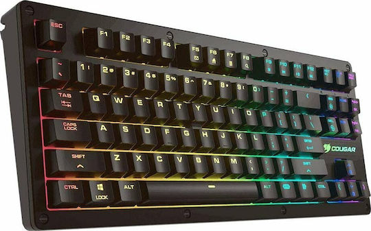 Cougar Puri TKL RGB Gaming Mechanical Keyboard Tenkeyless with Cherry MX Red Switches and RGB Lighting English US