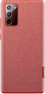 Samsung Kvadrat Umschlag Rückseite Stoff Rot (Galaxy Note 20) EF-XN980FREGEU