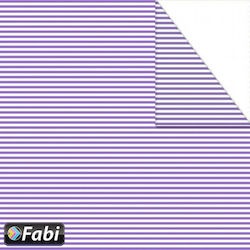 Fabi Cardboard Striped Double Sided Purple 50x70cm