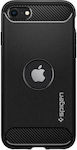 Spigen Rugged Armor Back Cover Σιλικόνης 2mm Ανθεκτικό Μαύρο (iPhone 7 / 8 / SE 2020 / SE 2022)