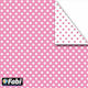 Fabi Cardboard Polka Dot Double Sided Pink 50x70cm