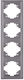 Eurolamp Switch Frame 4 Positions Vertical Inst...