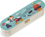 Christening Favor with Pencil Case Mickey Natural made of Wood