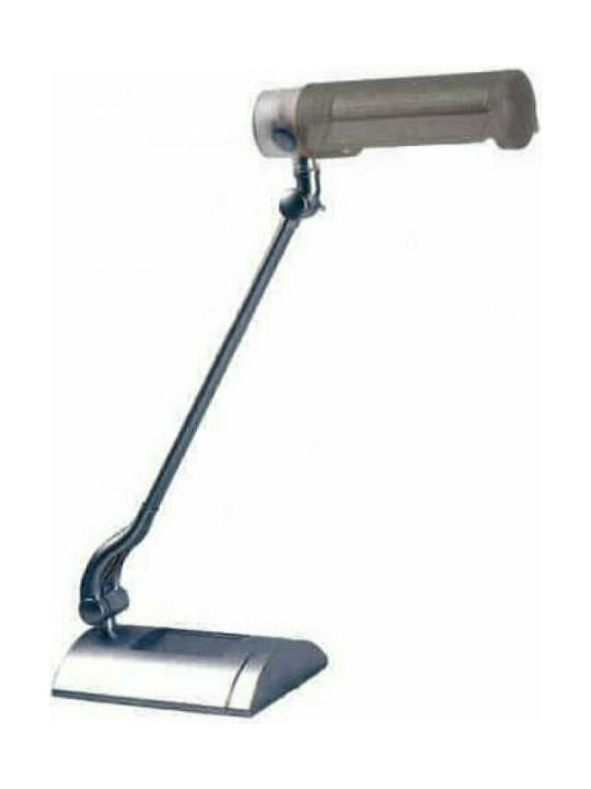 Evivak ΚΤ028Β Bürobeleuchtung mit klappbarem Arm für E27 Lampen E27 in Gray Farbe