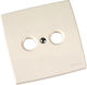 Televes TV-Antenna Socket Front TV-FM in Beige Color 5441