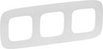 Legrand Valena Allure Horizontal Switch Frame 3-Slots White 754303