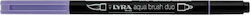 Lyra Aqua Brush Duo Μαρκαδόρος Σχεδίου Μωβ 4mm
