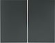 Hager K.1 Lighting Switch Front Double Switch in Gray Color 14357006