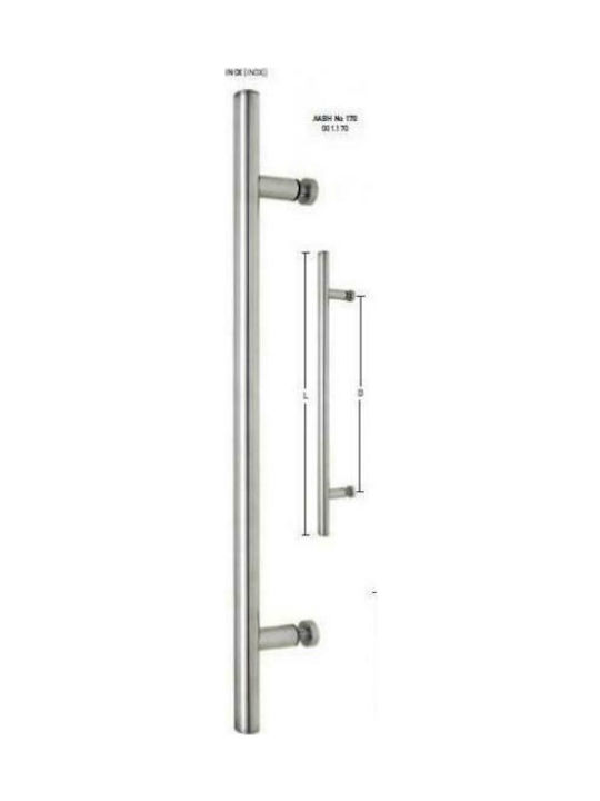 Best Design Handle Front Door No 170 800mm Nickel / Inox