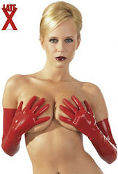 The Latex Collection Latex Gloves Red
