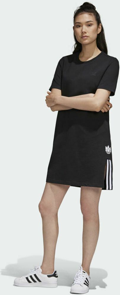 Adidas Adicolor 3D Trefoil Mini Κοντομάνικο Αθλητικό Φόρεμα Black / White  GM6766 | Skroutz.gr