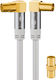 Goobay Antenna Cable Coax male - Coax female White 5m (70422) 1pcs