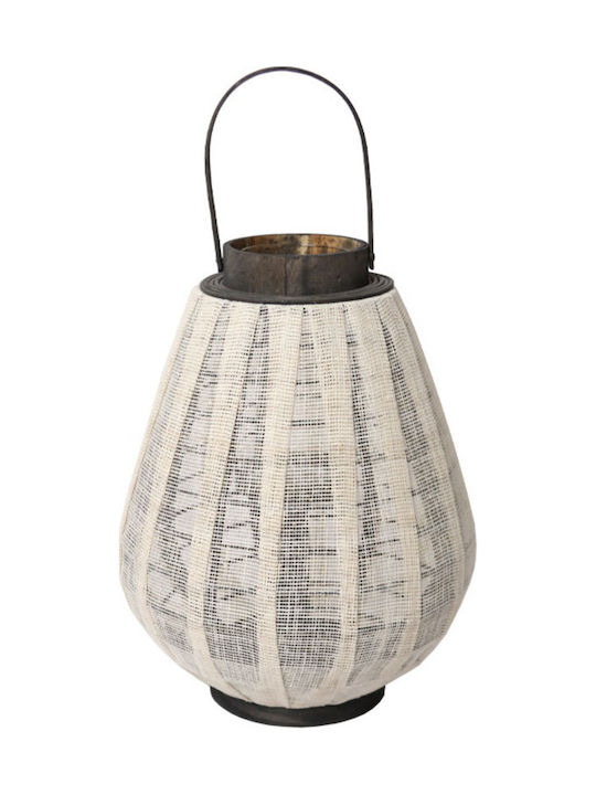 Fylliana Lantern Metallic Floor White 29x29x53εκ. 1pcs