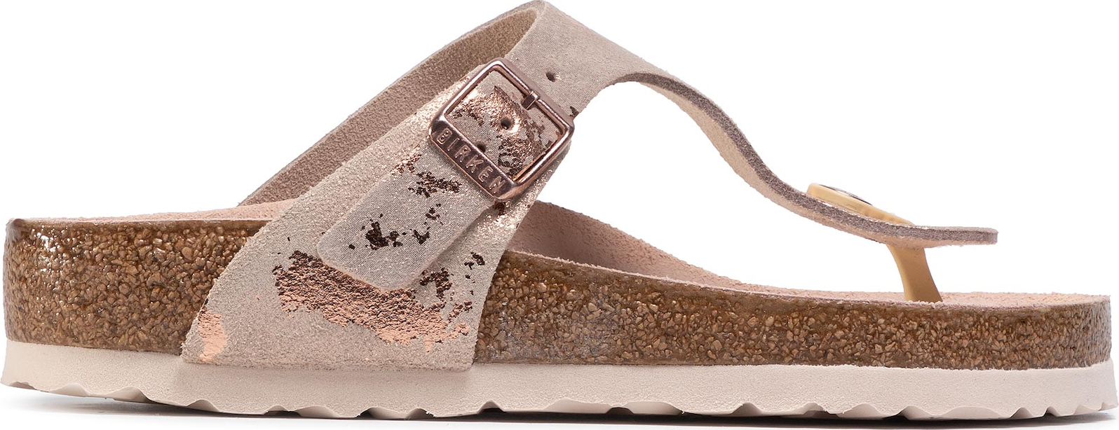 gizeh suede leather vintage metallic rose copper