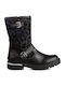 Lulu Marzia Kids Boots with Zipper Black