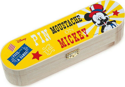 Taufgeschenk mit Federmäppchen Mickey Carnival aus Holz