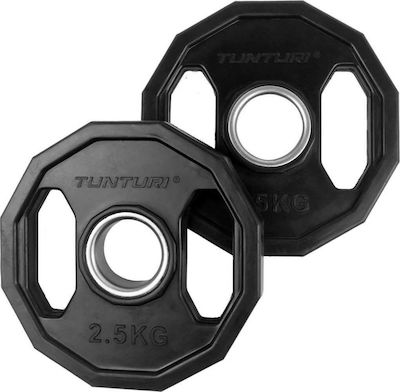 Tunturi Set Discuri De Tip Olimpic Cauciucate 2 x 2.5kg Φ50mm cu Mânere