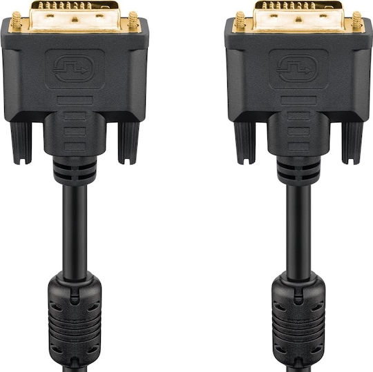 Goobay 15m DVI-D male to DVI-D male Cable Black (93951)
