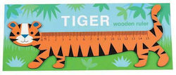 Wooden Children's Ruler - Tiger (000347)