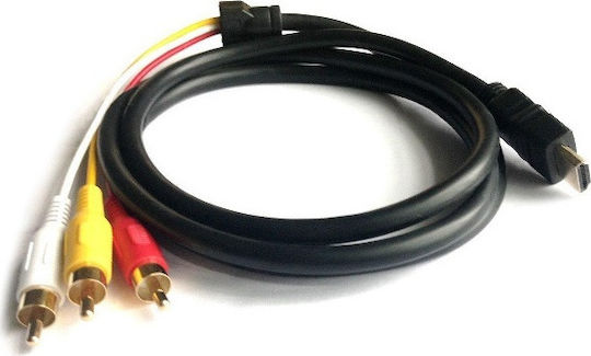 Cable HDMI male - Composite male 1.5m