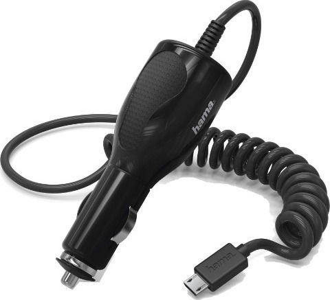 HAMA Автомобилен Зарядно Устройство 5W 1A с Кабел Micro-USB Черен Цвят