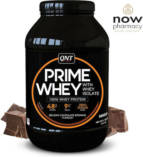 QNT Prime Whey Protein Whey Gluten Free with Flavor Belgian Chocolate Brownie 908gr